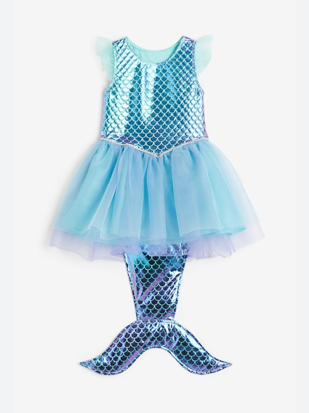 H&M Blue Mermaid Dress with Removable Tail